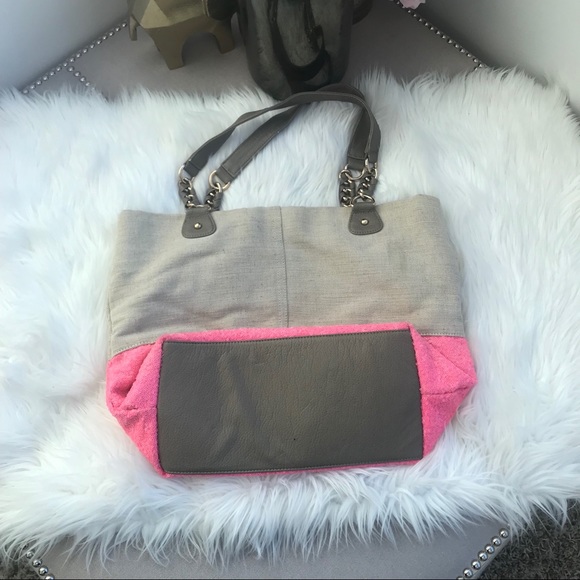 Pink Canvas/Sequin tote bag - Picture 2 of 3
